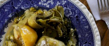 Nicholaos’ Artichokes with Broad Beans