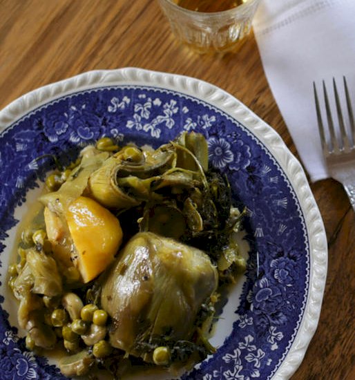 Nicholaos’ Artichokes with Broad Beans