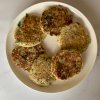 Kolokithokeftedes, Zucchini with feta cheese fritters