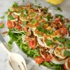 Lentils and Halloumi salad with a vinaigrette dressing