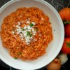 Orzo pasta in red souce - Kritharaki