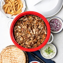 Quick and easy Greek chicken gyro