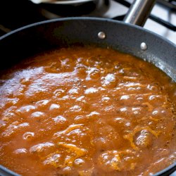 Baked fish in tomato sauce