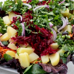 Beetroot Potato Carrot Salad