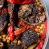Slow cooked Lamb with Chickpeas and Capsicum