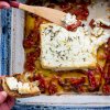 Baked feta with capsicum & Tirokafteri