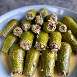 Stuffed Greek Zucchini with Beef and Pork Recipe