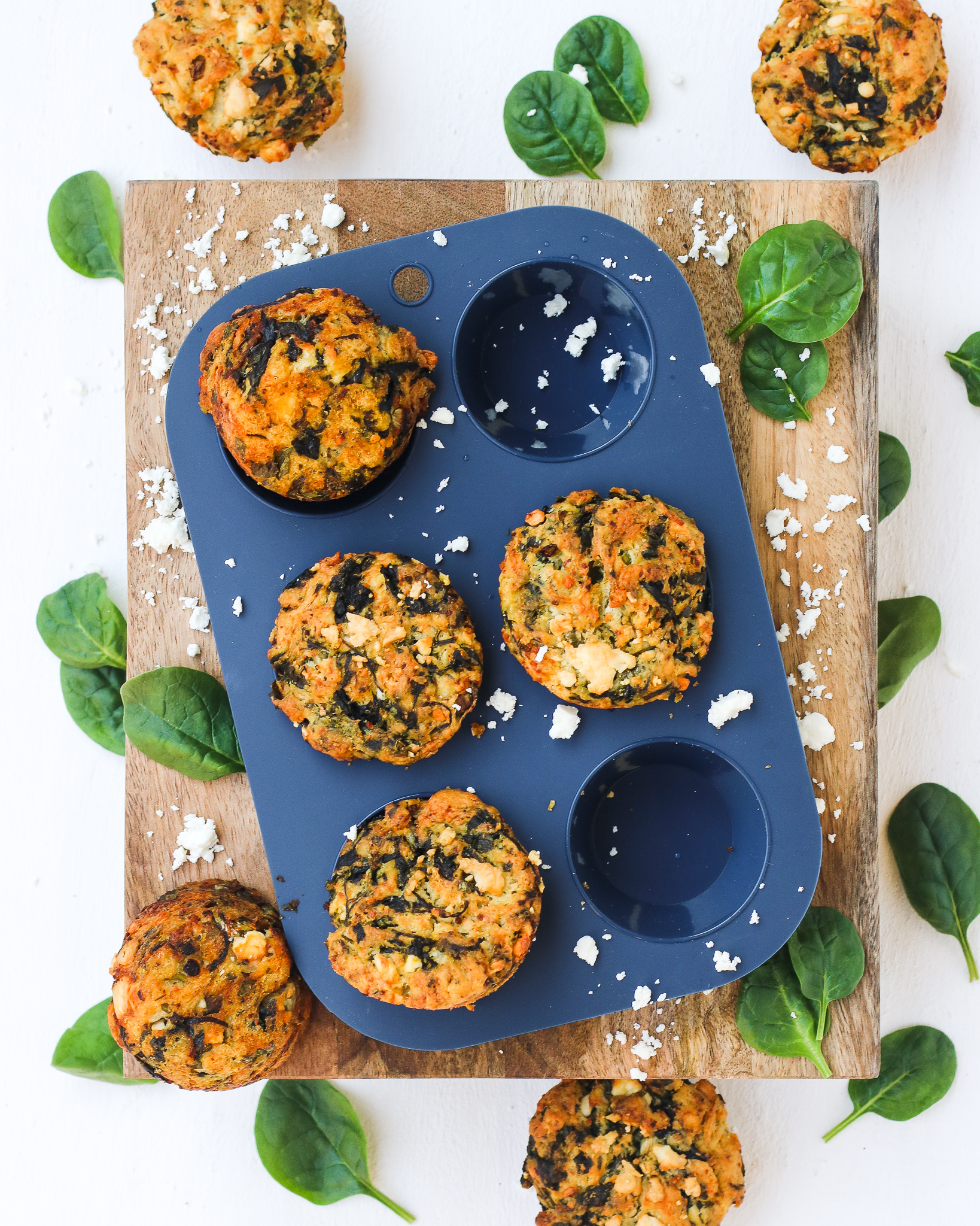 spinach &amp; cheese muffins