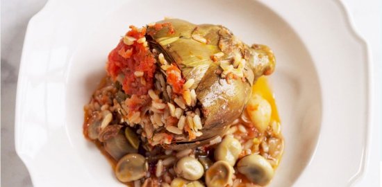 Zakynthian-Stuffed-Artichoke-Hero